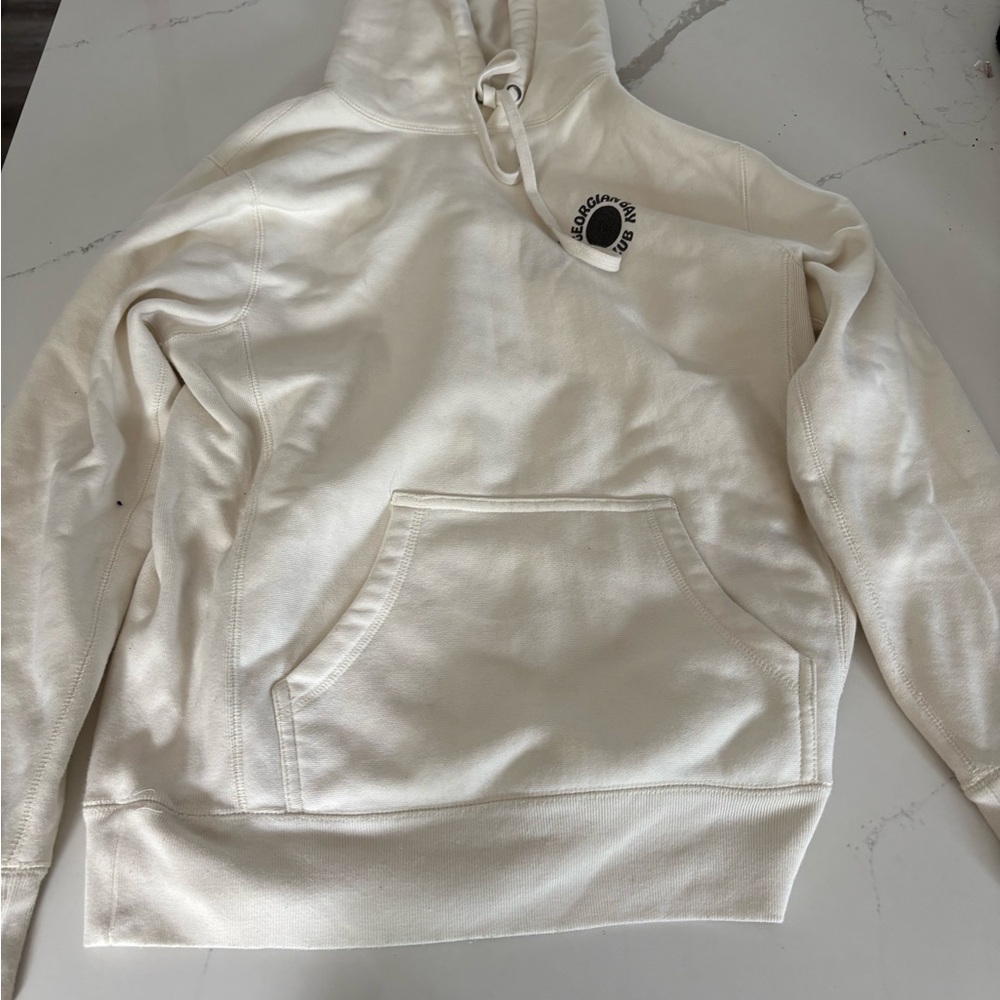 Thrive Cream Pullover with Chest Logo